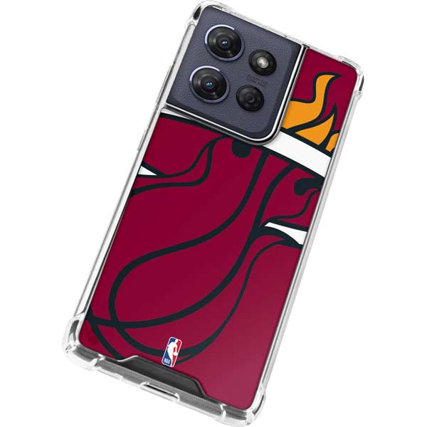 NBA Miami Heat Large Logo Moto G 5G (2025) Clear Case