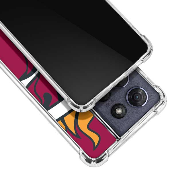 NBA Miami Heat Large Logo Moto G 5G (2025) Clear Case