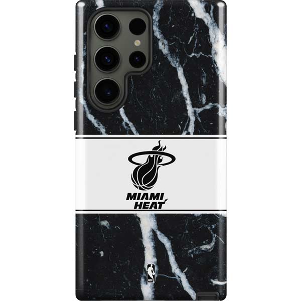 NBA Miami Heat Marble Galaxy S23 Ultra Pro Case