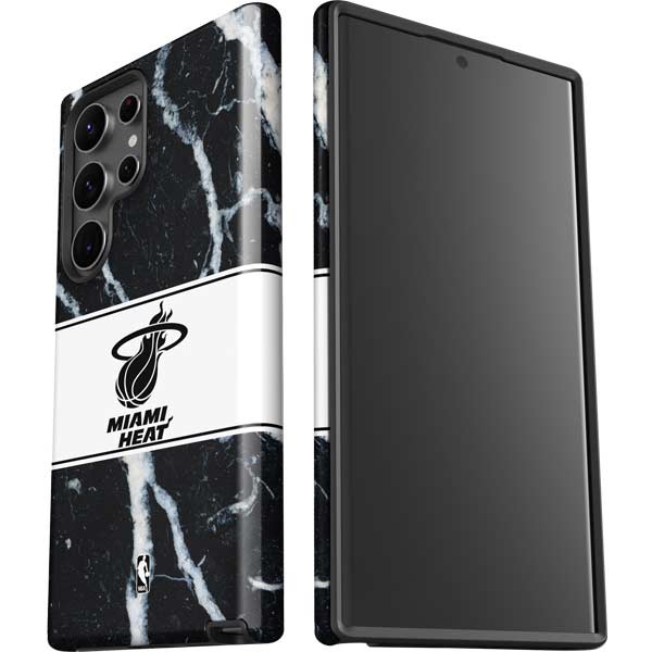 NBA Miami Heat Marble Galaxy S23 Ultra Pro Case