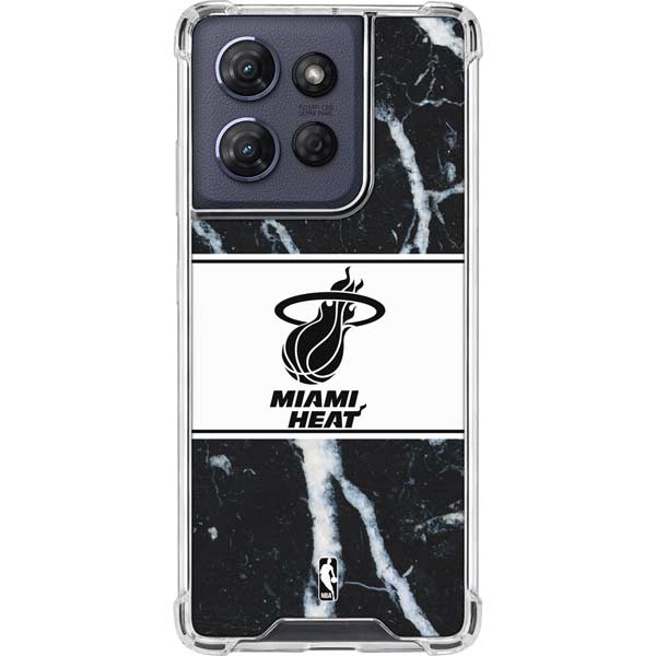 NBA Miami Heat Marble Moto G 5G (2025) Clear Case