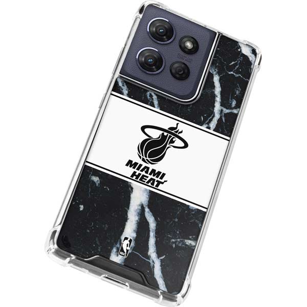 NBA Miami Heat Marble Moto G 5G (2025) Clear Case