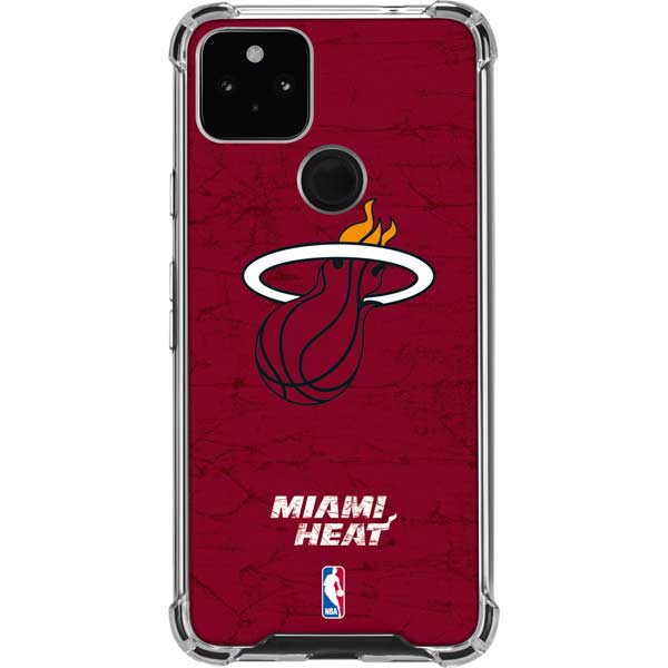 NBA Miami Heat Red Primary Logo Pixel Cases
