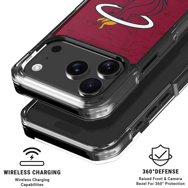 NBA Miami Heat Red Primary Logo iPhone 17 Pro Max MagSafe Case