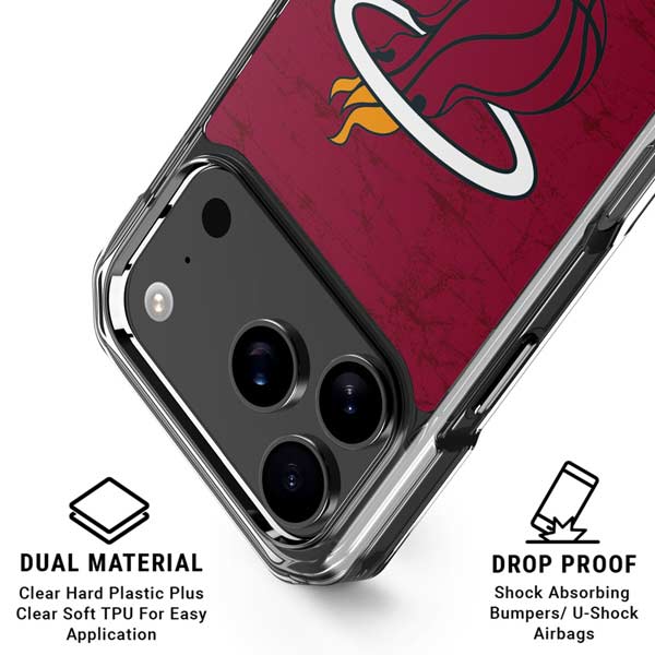 NBA Miami Heat Red Primary Logo iPhone 17 Pro Max MagSafe Case