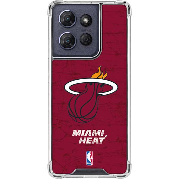 NBA Miami Heat Red Primary Logo Moto G 5G (2025) Clear Case