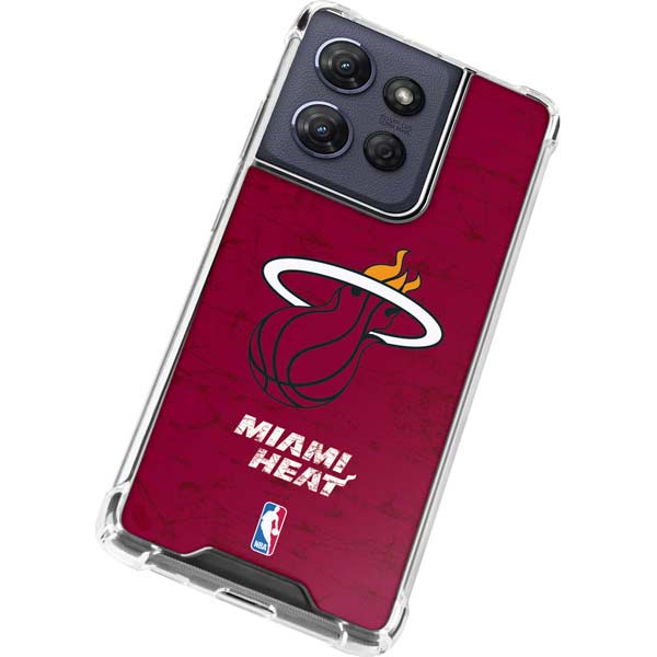NBA Miami Heat Red Primary Logo Moto G 5G (2025) Clear Case