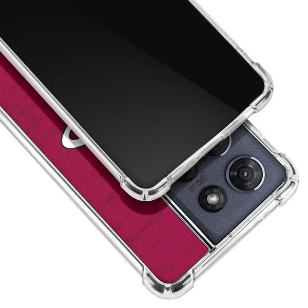 NBA Miami Heat Red Primary Logo Moto G 5G (2025) Clear Case