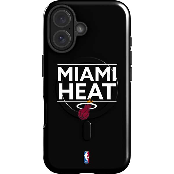 NBA Miami Heat Standard - Black iPhone 16 Magsafe Impact Case
