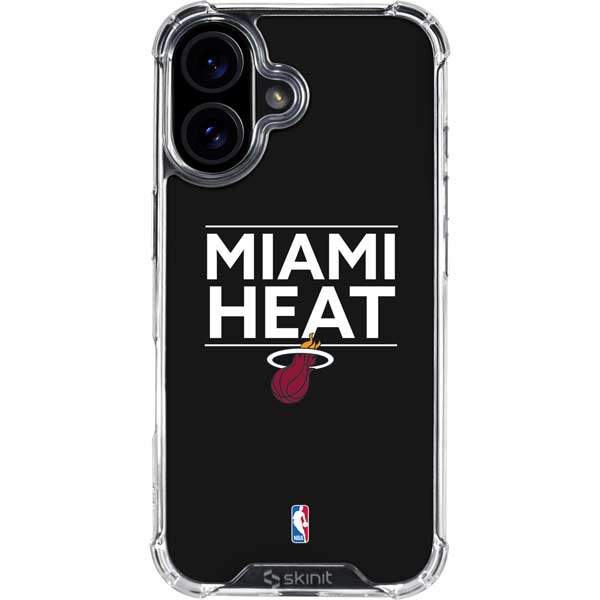 NBA Miami Heat Standard - Black iPhone 17 Clear Case