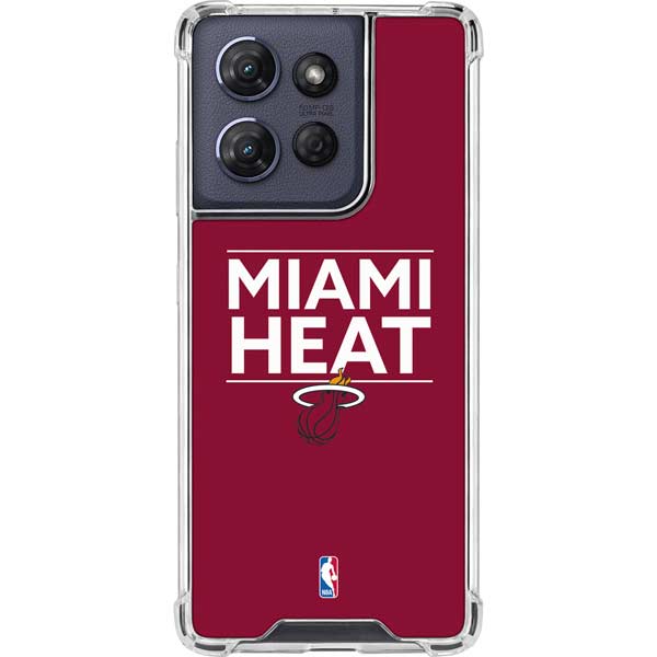 NBA Miami Heat Standard - Red Moto G 5G (2025) Clear Case