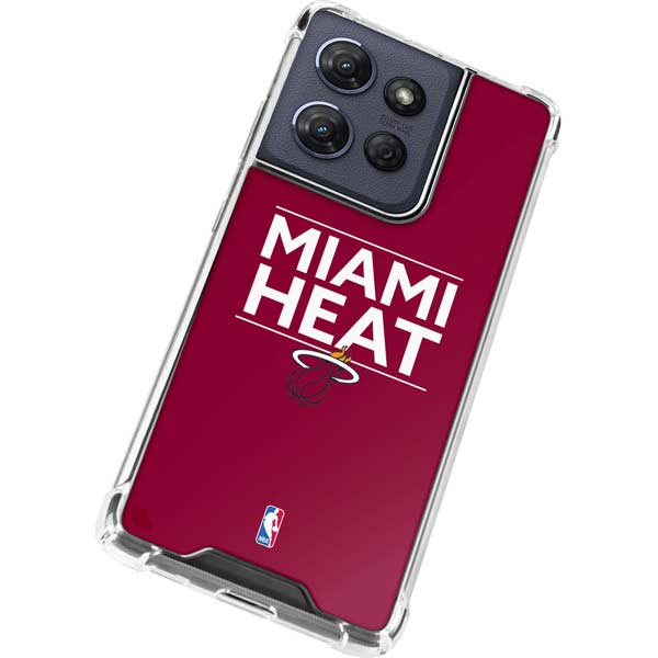 NBA Miami Heat Standard - Red Moto G 5G (2025) Clear Case