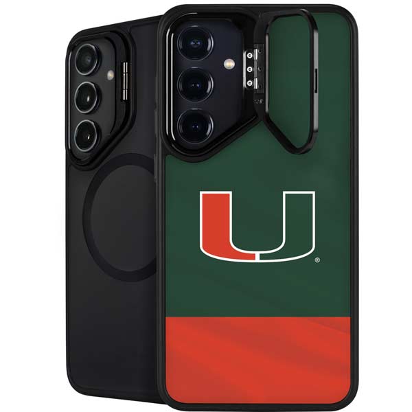 University of Miami Hurricanes Flag Galaxy S26 Plus Kickstand Case