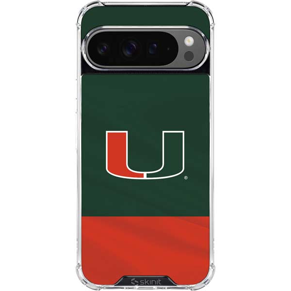 University of Miami Hurricanes Flag Google Pixel 10 Pro XL Clear Case