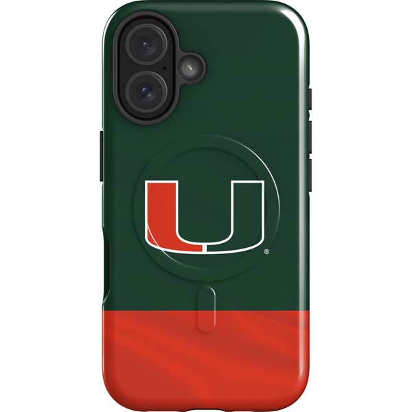 University of Miami Hurricanes Flag iPhone 16 Magsafe Impact Case