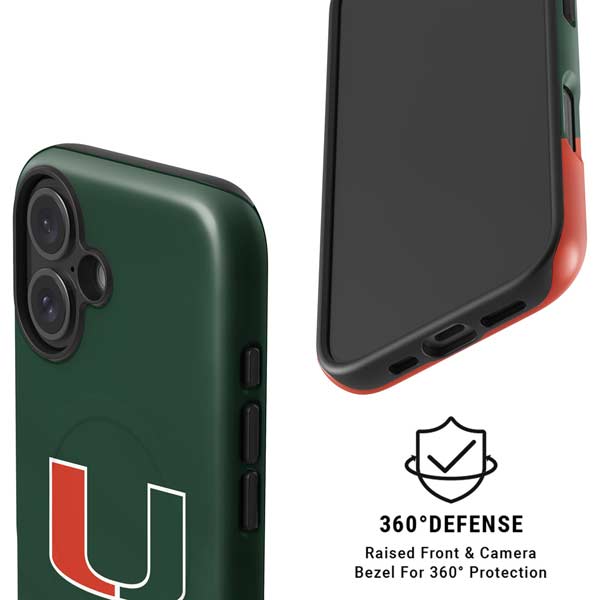 University of Miami Hurricanes Flag iPhone 16 Magsafe Impact Case