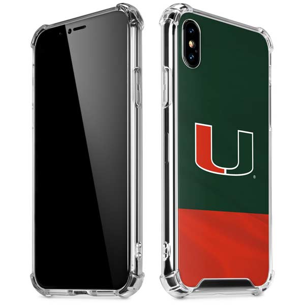University of Miami Hurricanes Flag iPhone X/XS Clear Case
