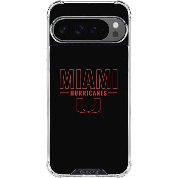 University of Miami Hurricanes Google Pixel 10 Pro XL Clear Case
