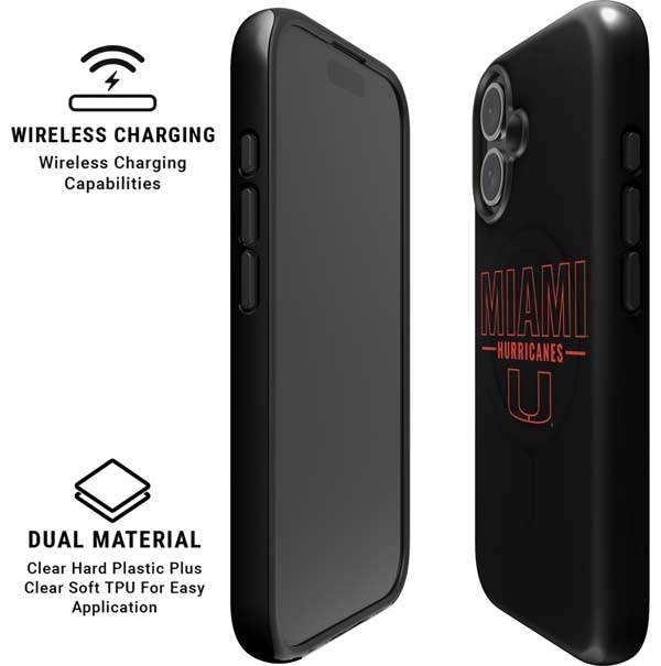University of Miami Hurricanes iPhone 16 Plus Magsafe Impact Case
