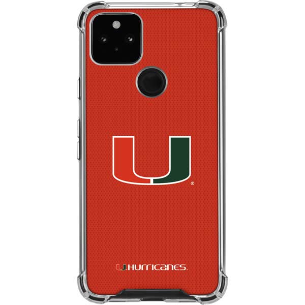 University of Miami Hurricanes Jersey Pixel Cases