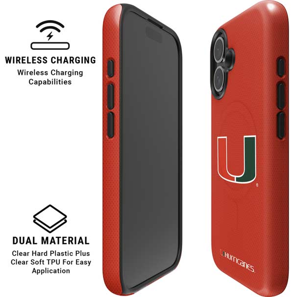 University of Miami Hurricanes Jersey iPhone 16 Magsafe Impact Case