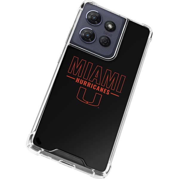 University of Miami Hurricanes Moto G Power 5G (2025) Clear Case