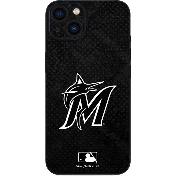 MLB Miami Marlins Dark Wash iPhone Skins