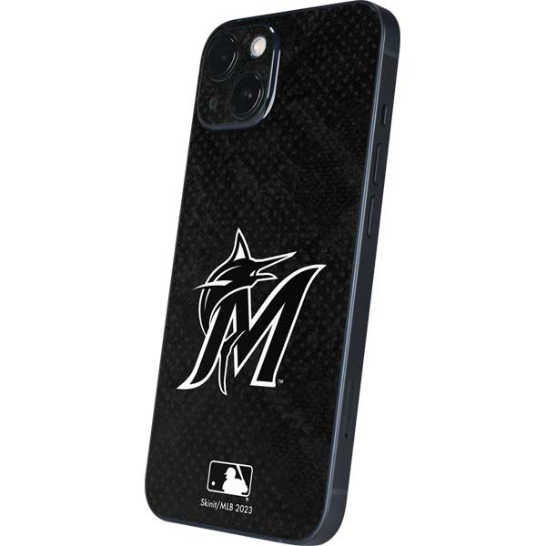 MLB Miami Marlins Dark Wash iPhone Skins