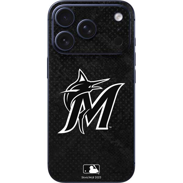 MLB Miami Marlins Dark Wash iPhone 17 Pro Skin