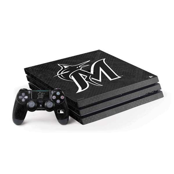 MLB Miami Marlins Dark Wash PlayStation PS4 Skins
