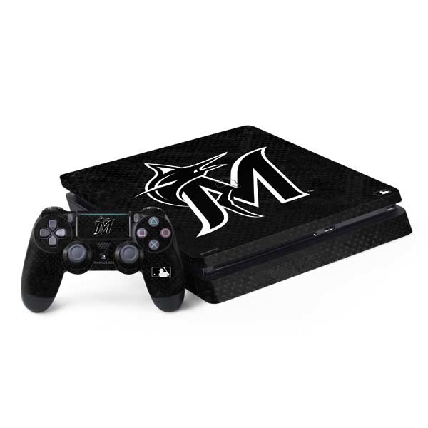 MLB Miami Marlins Dark Wash PlayStation PS4 Skins