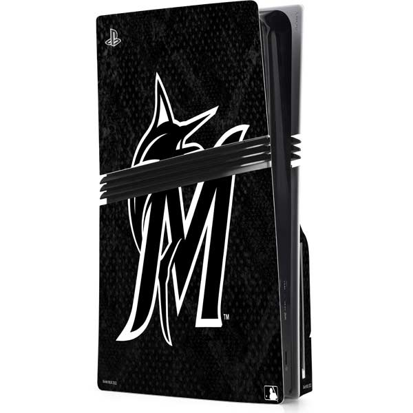 MLB Miami Marlins Dark Wash PlayStation PS5 Skins