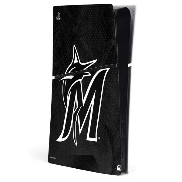 MLB Miami Marlins Dark Wash PlayStation PS5 Skins