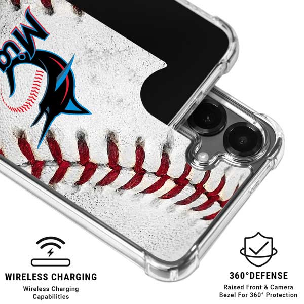 MLB Miami Marlins Game Ball Galaxy S26 Clear Case
