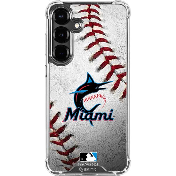 MLB Miami Marlins Game Ball Galaxy S26 Plus Clear Case