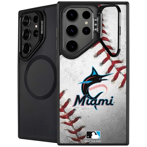 MLB Miami Marlins Game Ball Galaxy S26 Ultra Kickstand Case