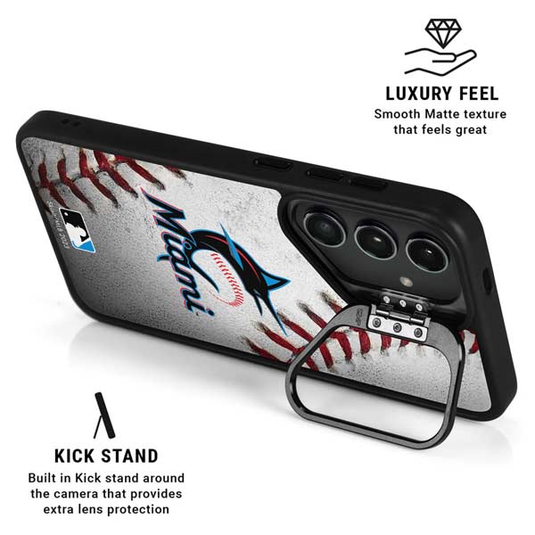 MLB Miami Marlins Game Ball Galaxy S26 Ultra Kickstand Case