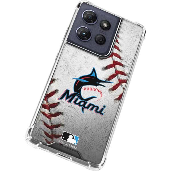 MLB Miami Marlins Game Ball Moto G Power 5G (2025) Clear Case