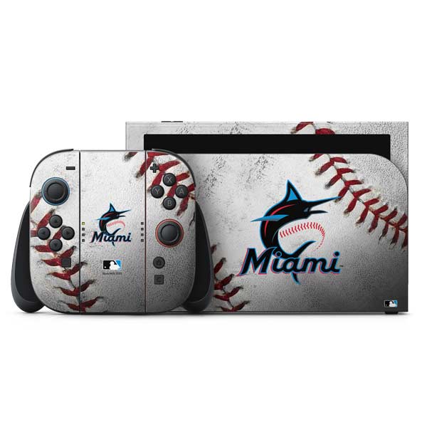 MLB Miami Marlins Game Ball Nintendo Skins