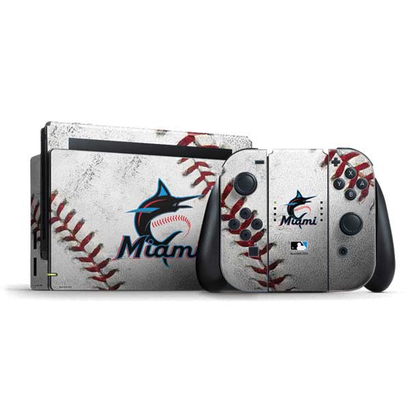 MLB Miami Marlins Game Ball Nintendo Skins