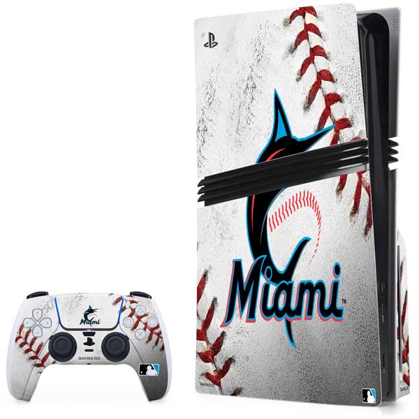 MLB Miami Marlins Game Ball PlayStation PS5 Skins