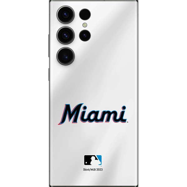 MLB Miami Marlins Home Jersey Galaxy Skins