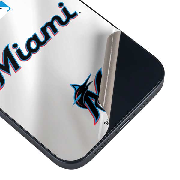 MLB Miami Marlins Home Jersey iPhone Skins