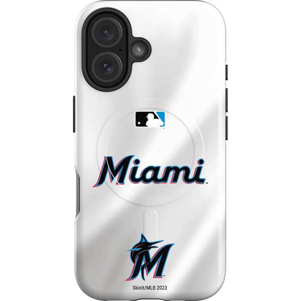 MLB Miami Marlins Home Jersey iPhone 16 Plus Magsafe Impact Case
