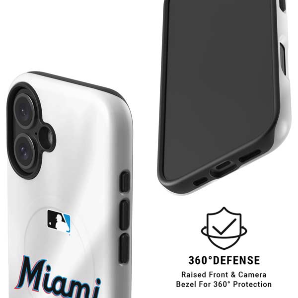 MLB Miami Marlins Home Jersey iPhone 16 Plus Magsafe Impact Case