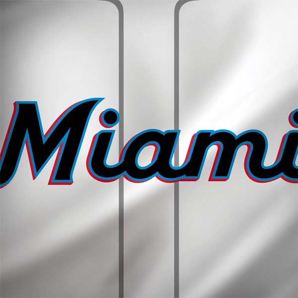 MLB Miami Marlins Home Jersey MacBook Skins