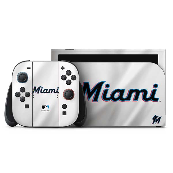 MLB Miami Marlins Home Jersey Nintendo Skins