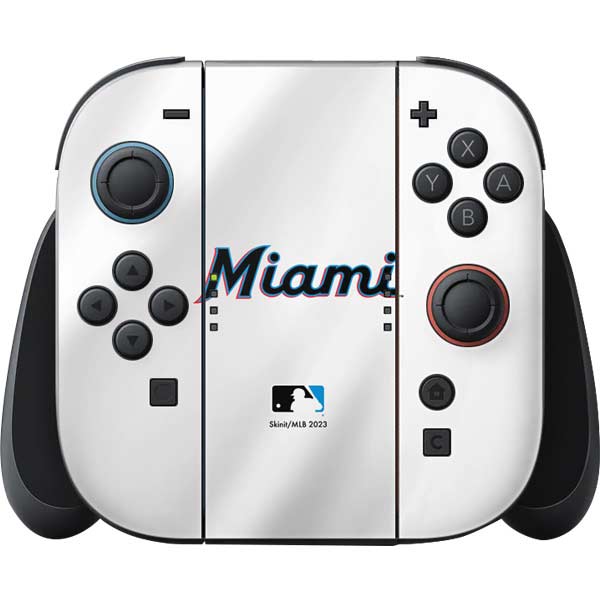 MLB Miami Marlins Home Jersey Nintendo Skins