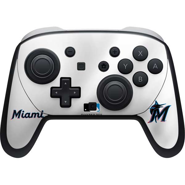 MLB Miami Marlins Home Jersey Nintendo Skins