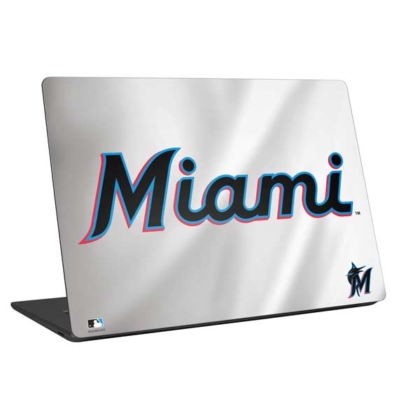 MLB Miami Marlins Home Jersey Laptop Skins